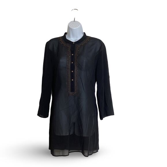 NY & Co Sheer Swim Coverup - Picture 1 of 7